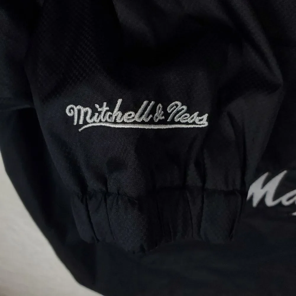 Mastermind World Mitchell & Ness Large Windbreaker Jacket 2023 Collab Black‎ New - Picture 8 of 12